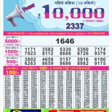 Lottery Result Today July 11, 2025