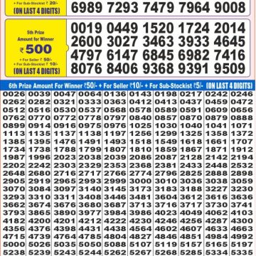 Lottery Result Today July 12, 2025