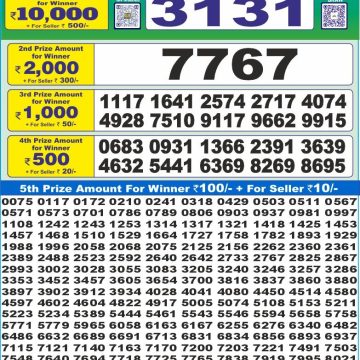 Lottery Result Today July 14, 2025