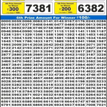 Lottery Result Today July 15, 2025