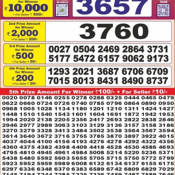 Lottery Result Today July 15, 2025