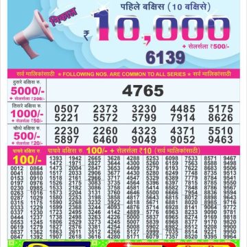 Lottery Result Today July 15, 2025