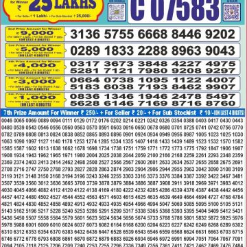 Lottery Result Today July 17, 2025