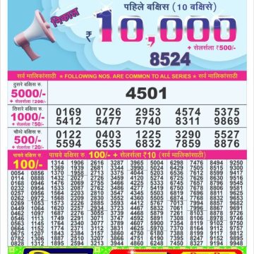 Lottery Result Today July 17, 2025