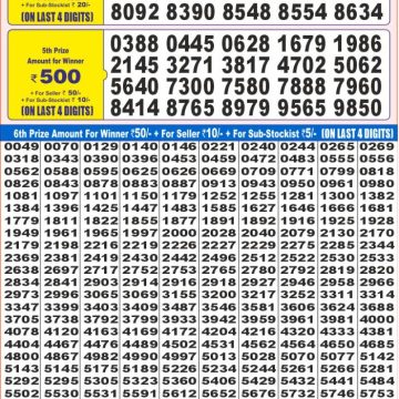 Lottery Result Today July 23, 2025