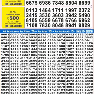Lottery Result Today July 27, 2025