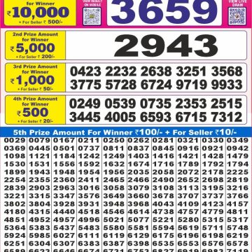 Lottery Result Today July 27, 2025