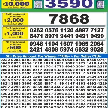 Lottery Result Today July 29, 2025