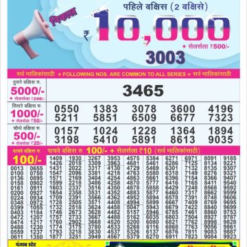 Lottery Result Today July 29, 2025