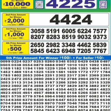Lottery Result Today August 1, 2025