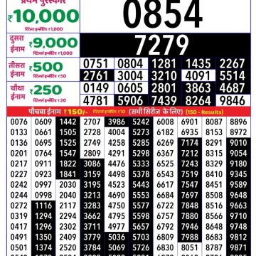 Lottery Result Today August 4, 2025