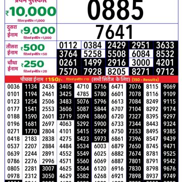 Lottery Result Today August 5, 2025