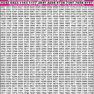 Lottery Result Today August 7, 2025