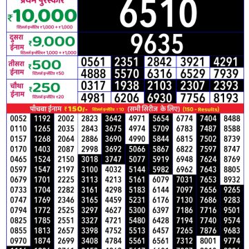 Lottery Result Today August 8, 2025