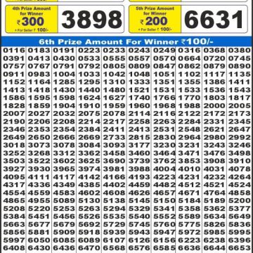 Lottery Result Today August 10, 2025