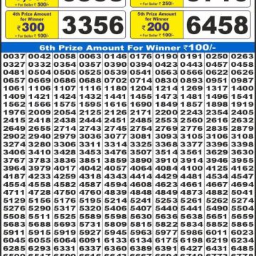 Lottery Result Today August 11, 2025