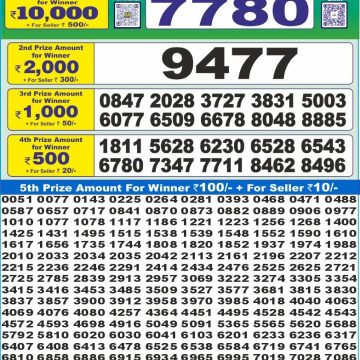 Lottery Result Today August 12, 2025
