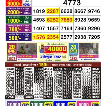 Lottery Result Today August 12, 2025