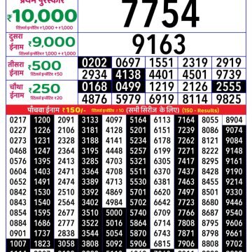 Lottery Result Today August 14, 2025