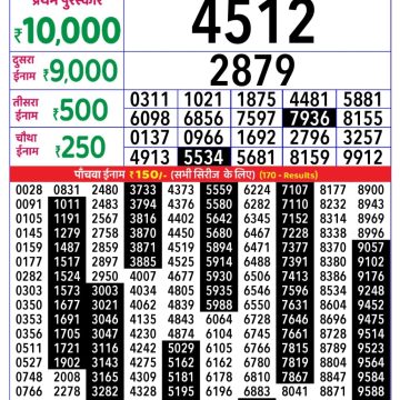 Lottery Result Today August 20, 2025