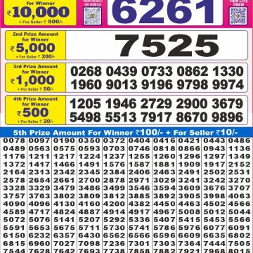 Lottery Result Today August 25, 2025
