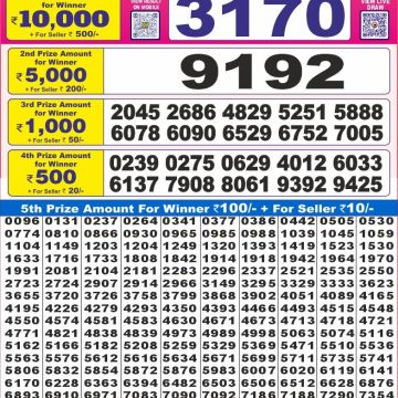 Lottery Result Today September 9, 2025