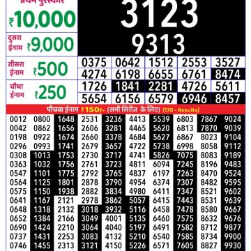 Lottery Result Today September 11, 2025