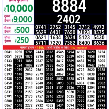 Lottery Result Today November 6, 2025