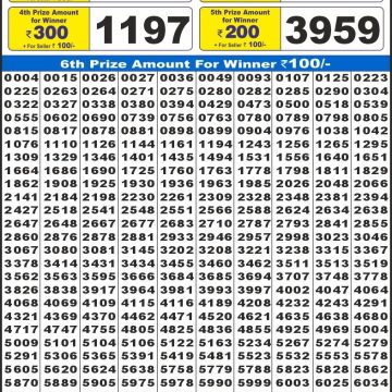 Lottery Result Today November 11, 2025