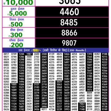 Lottery Result Today November 12, 2025