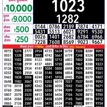 Lottery Result Today November 13, 2025
