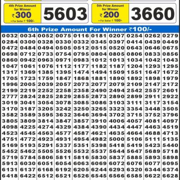 Lottery Result Today November 13, 2025