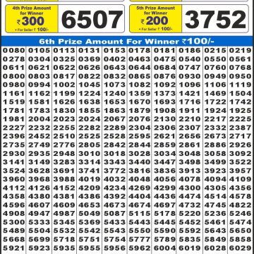 Lottery Result Today November 14, 2025