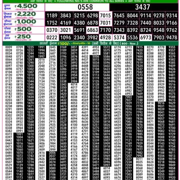 Lottery Result Today November 14, 2025