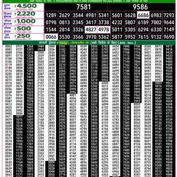 Lottery Result Today November 16, 2025