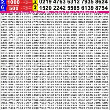 Lottery Result Today November 26, 2025
