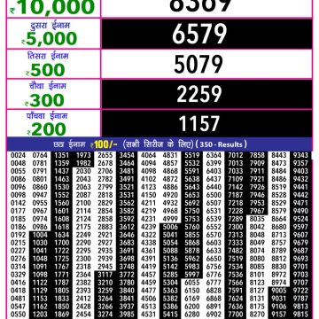 Lottery Result Today November 28, 2025