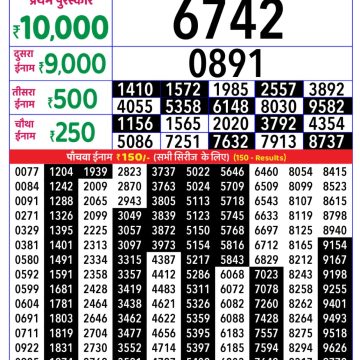 Lottery Result Today November 30, 2025