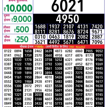 Lottery Result Today November 30, 2025