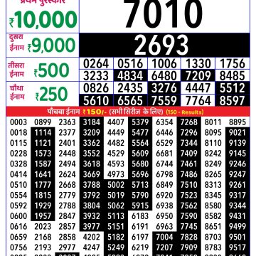 Lottery Result Today November 26, 2025