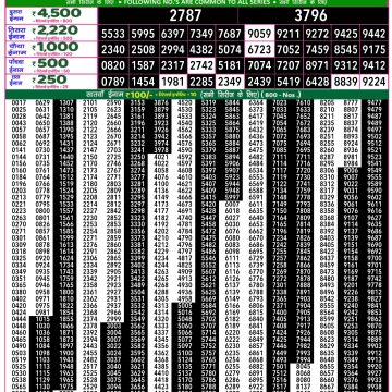 Lottery Result Today November 29, 2025