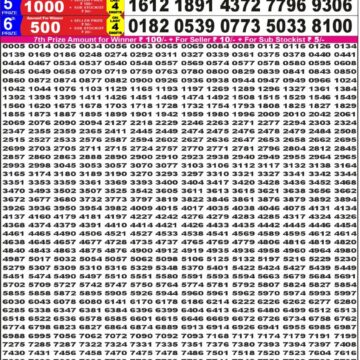 Lottery Result Today December 9, 2025