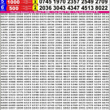 Lottery Result Today December 10, 2025
