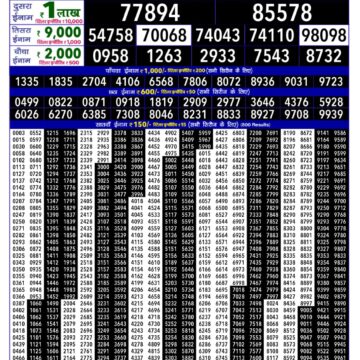 Lottery Result Today December 11, 2025