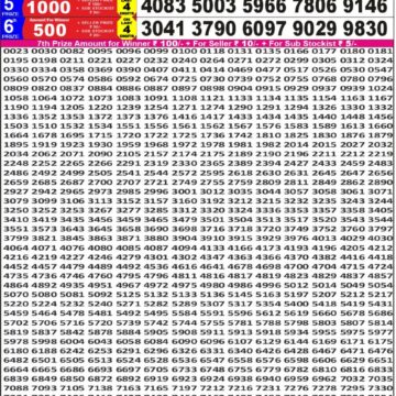 Lottery Result Today December 13, 2025