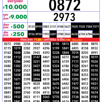 Lottery Result Today December 12, 2025