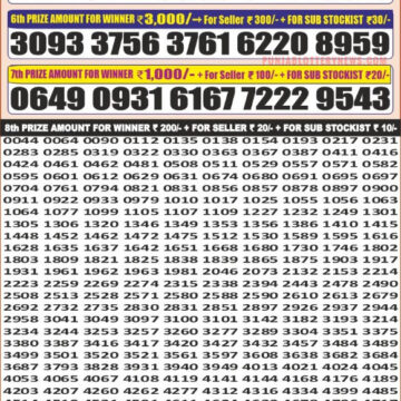 Lottery Result Today January 13, 2026