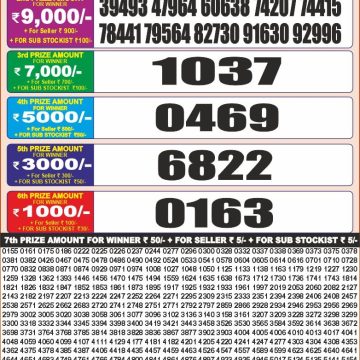 Lottery Result Today January 27, 2026