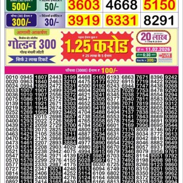Lottery Result Today February 7, 2026