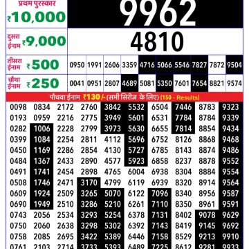 Lottery Result Today 10.03.26